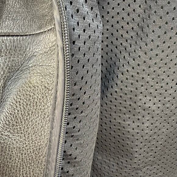 Wilson Leather Moto Racer Jacket Men's XL Black Priest Collar Biker Jacket - Picture 11 of 16